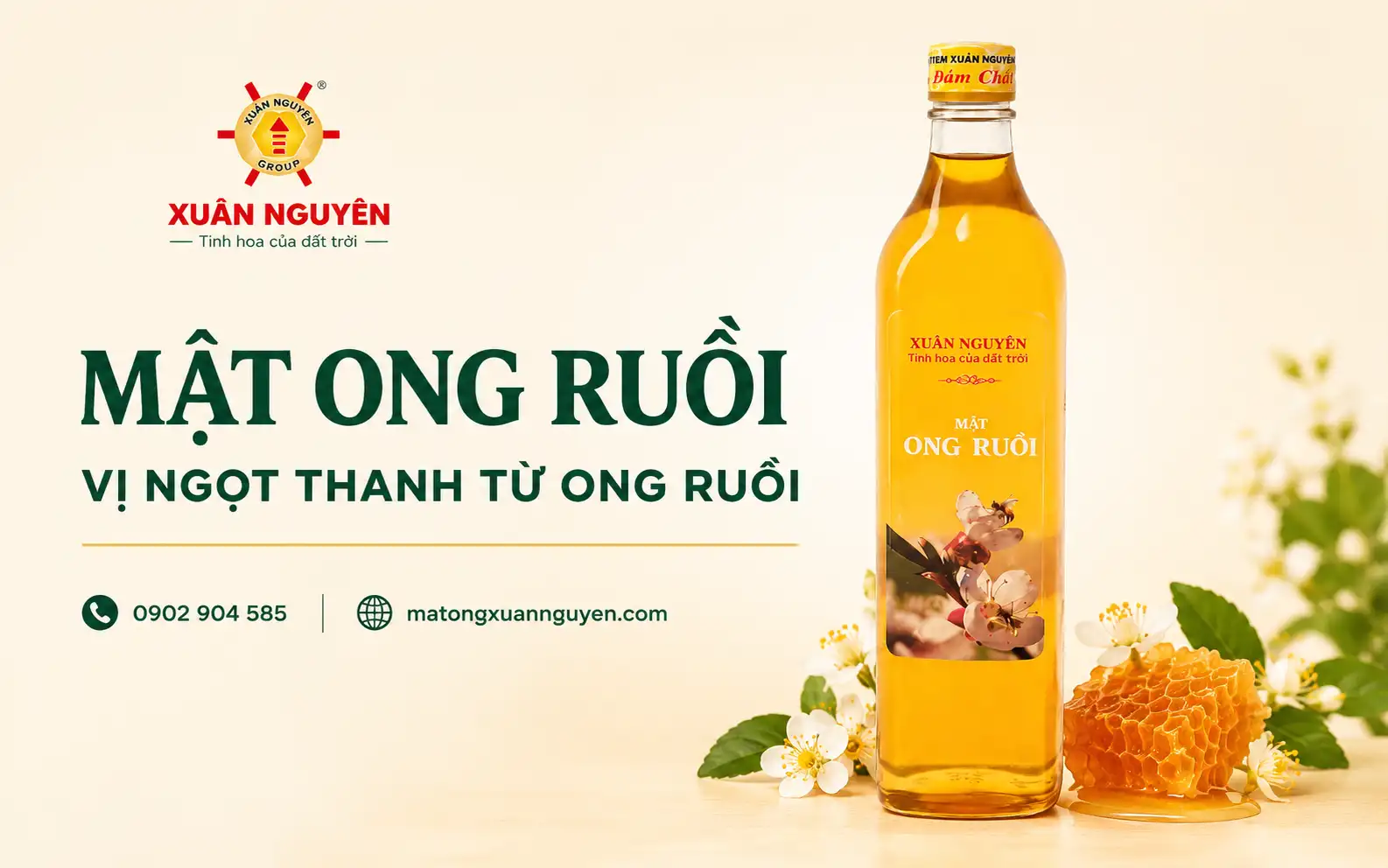 Mật ong ruồi Xuân Nguyên giúp hỗ trợ tiêu hoá, chữa bệnh viêm loét dạ dày. Giúp điều chỉnh cân nặng theo ý muốn. Bồi bổ sức khoẻ cho người có thể trạng yếu, giúp nâng cao hệ miễn dịch. Hỗ trợ làm đẹp như dưỡng trắng da, dưỡng ẩm, chống lão hoá, xoá thâm sẹo, …