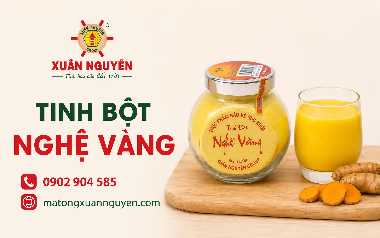 Tinh bột nghệ không chỉ xuất hiện trong căn bếp của các gia đình như một nguyên liệu chế biến thức uống bổ dưỡng mà còn được ưa chuộng trong việc làm đẹp, dưỡng da và hỗ trợ phục hồi sức khỏe.