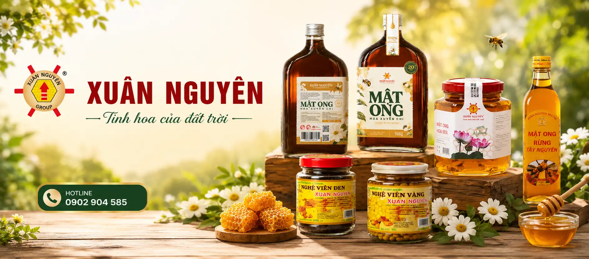 Mật ong Xuân Nguyên luôn mang hương vị của thiên nhiên từ hoa của cây rừng tràm, hoa nhãn, hoa cà phê,…. giàu chất dinh dưỡng sẽ mang lại cho quý khách hàng nhiều lợi ích về sức khỏe lẫn sắc đẹp