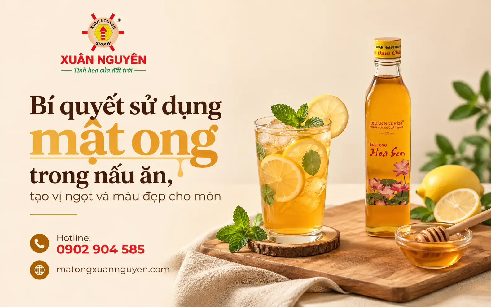 Ngoài các món cần gia nhiệt, mật ong còn có thể dùng trong trà, nước chanh, sữa chua, yến mạch và sinh tố.