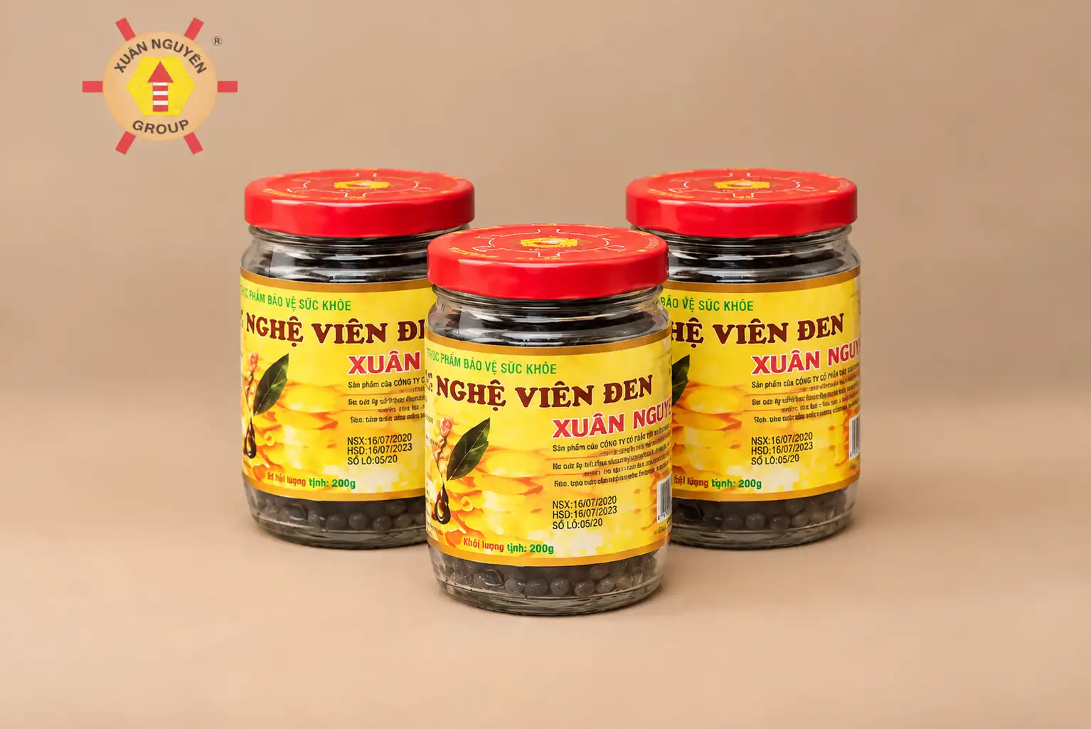 Combo 3 hủ mật ong viên nghệ đen 100gr